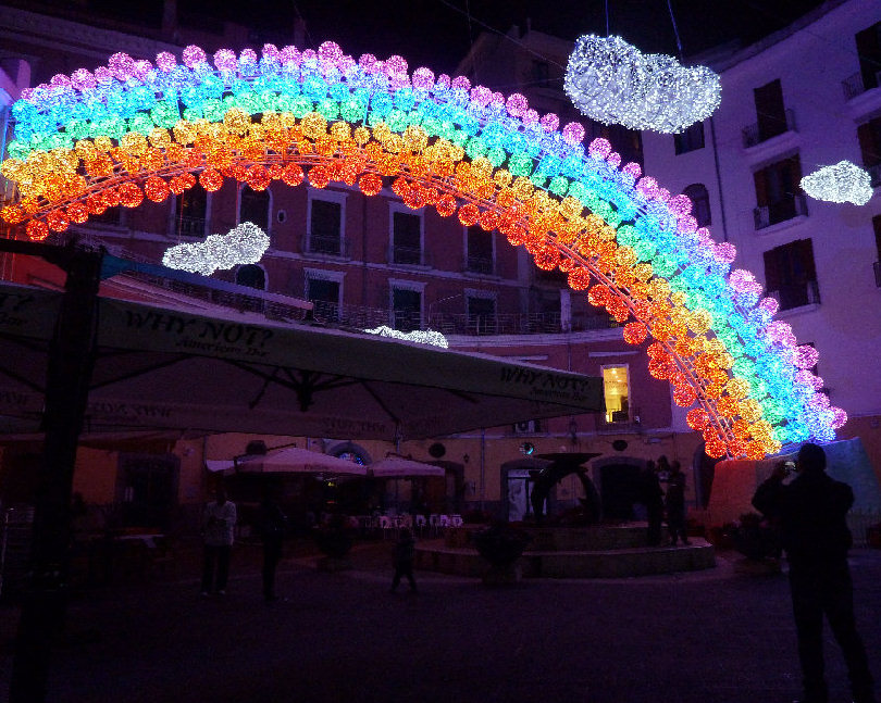 Arcobaleno luci dartista Salerno 2011 e 2012