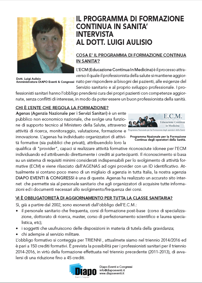 articolo intervista a Luigi